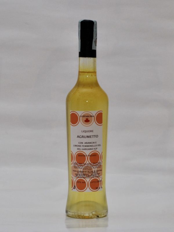 Liquore Agrumetto con Arancia del Gargano IGP  e Limone Femminello del Gargano IGP- vol. 25%